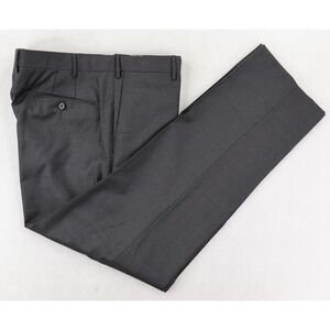 Zanella Platinum Loro Piana 150's Wool Parker Dress Pants Mens 36x31 Gray Italy